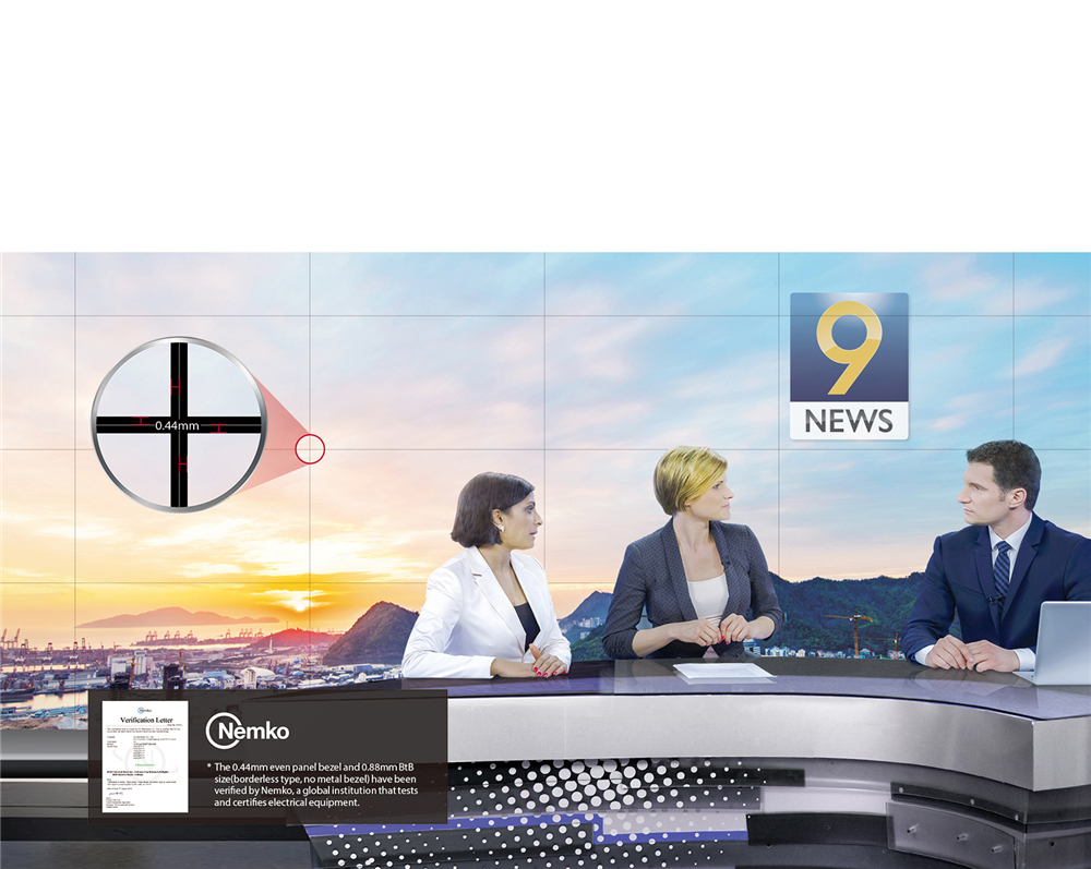 LG 0.88mm新品快讯:云敏视商用新推出LG55寸0.88mm拼接屏